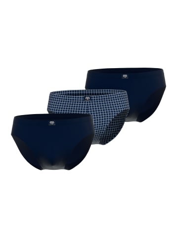 CECEBA Slip 3Er Pack Daytona in blau-dunkel-Allover