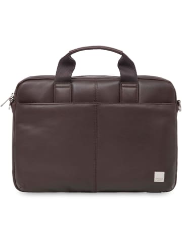 Knomo Brompton Stanford Laptoptasche Leder 37 cm in brown