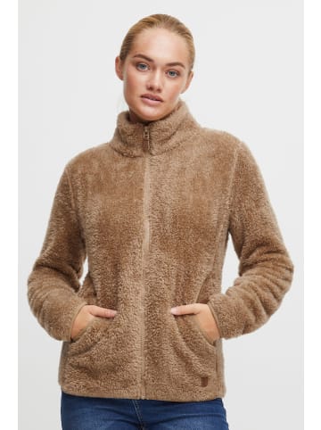 Oxmo Kapuzensweatjacke OXTelsa in Beige
