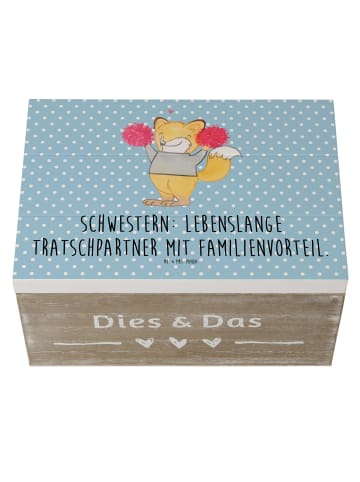 Mr. & Mrs. Panda fotokiste Schwestern Tratschpartner mit Spruch in Blau Pastell