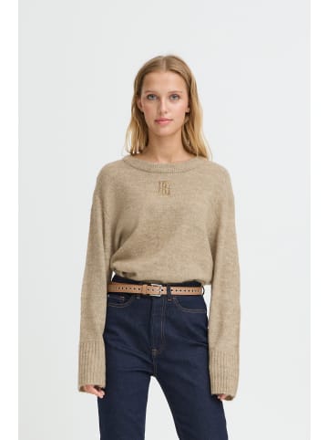 ICHI Strickpullover langarm IHBALING Loose fit in Sepia Tint Melange