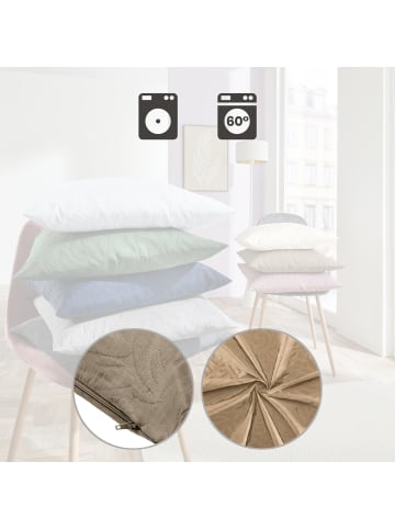 Erwin Müller Jacquard, Baumwollmischung Kissenhülle Cadiz in sand