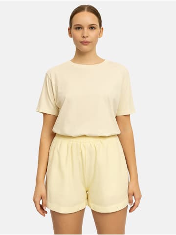 Noisy may Bermuda Shorts mit elastischem Bund und modernem Saum in Gelb