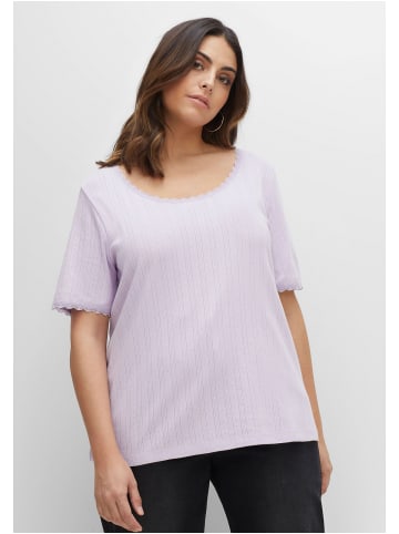 sheego Shirt in lavendel