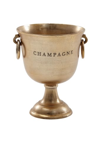 KADIMA DESIGN Champagnerkühler 28,5x37,5x28,5 cm Aluminium Massiv Sektkühler