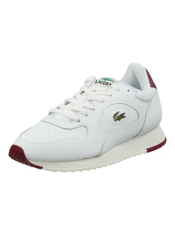 Lacoste Sneaker in Weiß/Rot