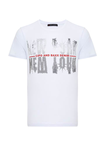 Cipo & Baxx T-Shirt in WHITE