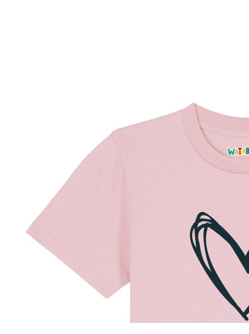 wat? Apparel T-Shirt Herzi in Rosa