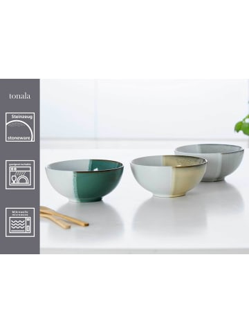Ritzenhoff & Breker 3er Set Poke Bowlschalen Tonala ø 17,5 cm in Grau