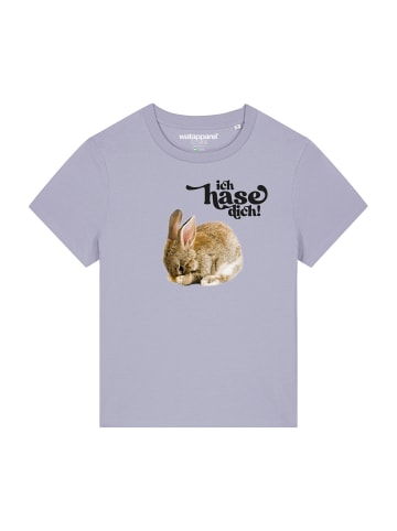 wat? Apparel T-Shirt Ich hase dich! in Lavender