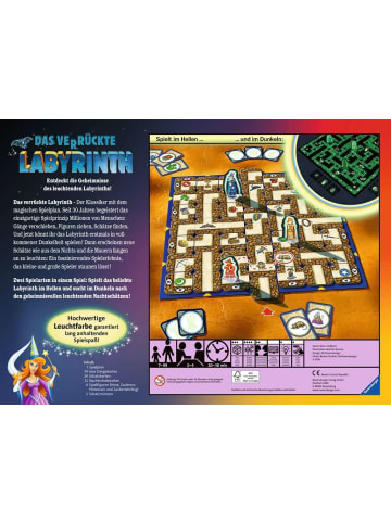 Ravensburger Ravensburger Schiebespiel Das verrückte Labyrinth - Glow in the Dark in bunt