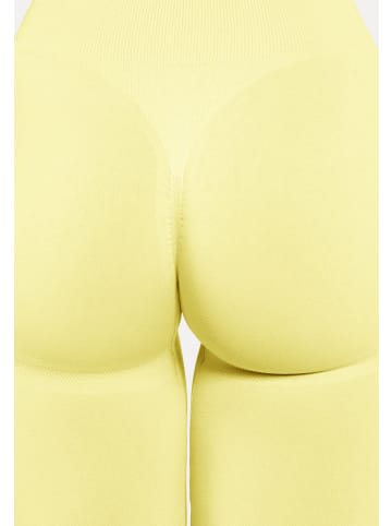 SMILODOX Schlaghose Leggings Aylin Scrunch in Gelb