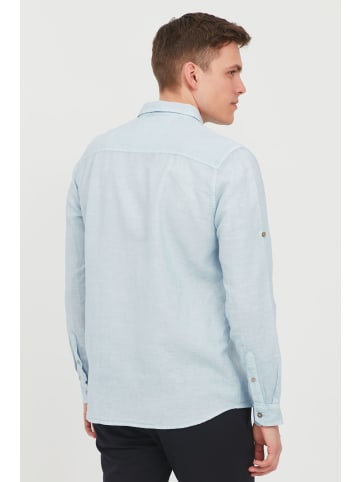 !SOLID Langarmhemd !SOLID Herren Hemd Langarm - 21105564  Langarmhemd aus Leinenmix in Blau