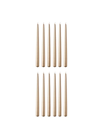 Butlers Zwillingskerze TWIN FLAME 12er-Set in Gold