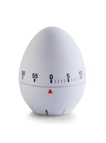 Zeller Present Eierförmiger Küchentimer in weiß