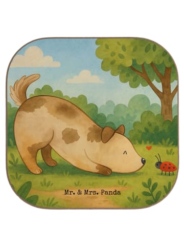 Mr. & Mrs. Panda Untersetzer für Gläser Hund Marienkäfer Design ... in Weiß