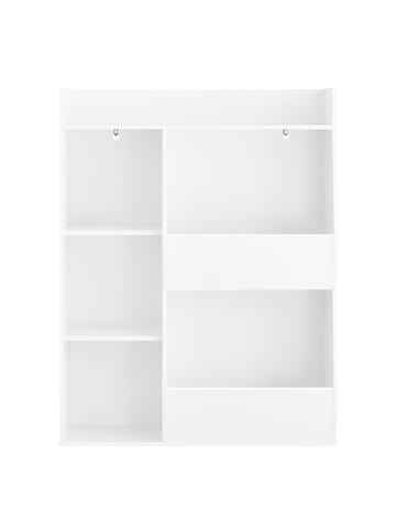 SoBuy Bücherregal in Mattweiß - (W) 34 x (H) 104 x (L) 80 cm