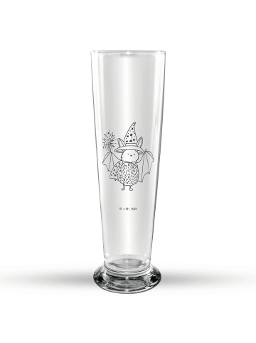 Mr. & Mrs. Panda Bierglas Fledermaus Zauberer ohne Spruch in Transparent