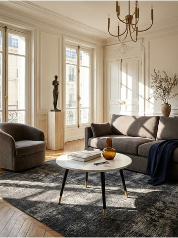 KADIMA DESIGN Couchtisch 60x60x41 cm mit Marmor Optik Modern, Design in Weiß