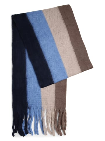 Marie Lund Schal in marine mehrfarbig - 0001