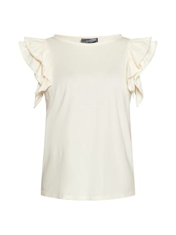 DreiMaster Vintage Damen T-Shirt in Wollweiss