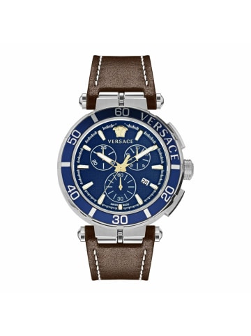 Versace Analoguhr für Herren in braun