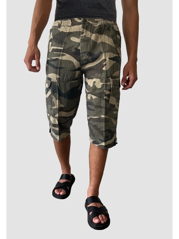 YSROMA Cargo Shorts Kurze Freizeit Bermuda Hose Tarnoptik in Hellgrau