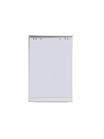 relaxdays Flipchartpapier Kariert in Weiß - 50 Blatt