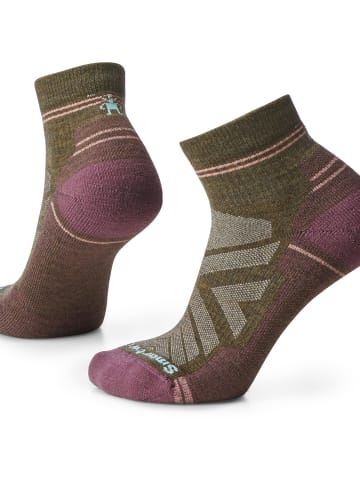 SMARTWOOL W HIKE LIGHT CUSHIANKLE SOCKS in Oliv