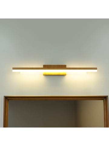 Licht-Erlebnisse Wandlampe EEK D (B)50 x (H)6 cm in Holz (Kiefer)