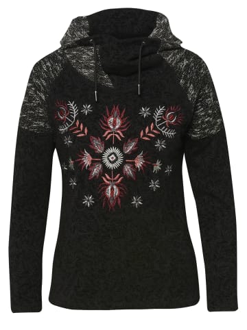 KOROSHI T-SHIRT MIT BLUMENSTICKEREI AUF DER VORDERSEITE in rot