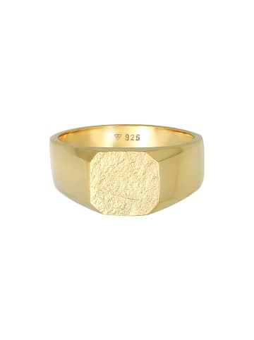 KUZZOI Ring 925 Sterling Silber Siegelring in Gold