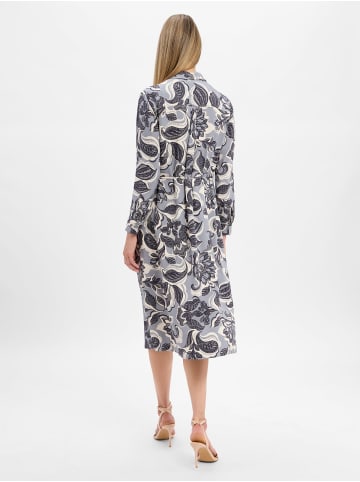 comma Kleid in marine ecru - 0001