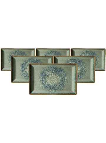 Ritzenhoff & Breker 6er Set Servierplatten Verde 34 x 23 cm in grün