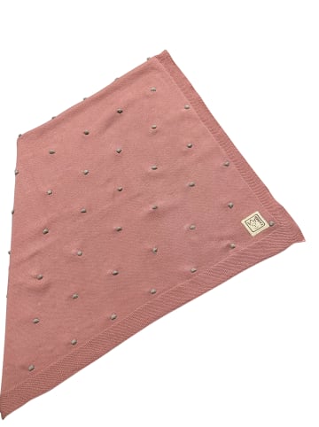 Kaiser Naturfellprodukte Babydecke Strick Knots rose