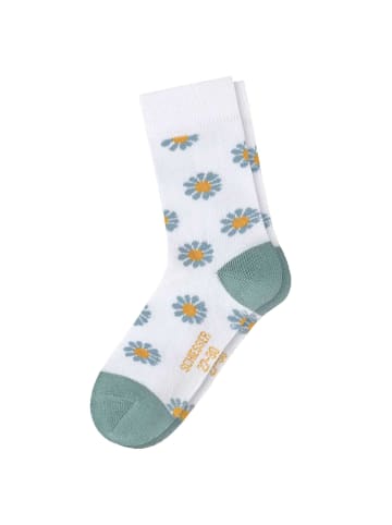 Schiesser Socken 5er Pack in Grün/Weiß