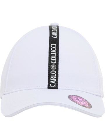 Carlo Colucci Baseball Cap Colorio in Weiß