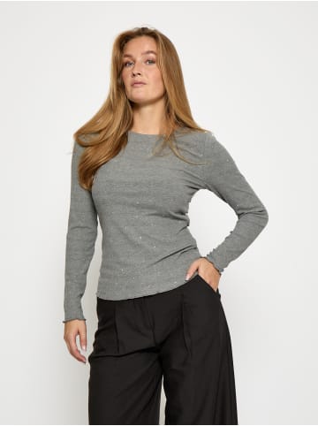 DESIRES Top in Grey Melange