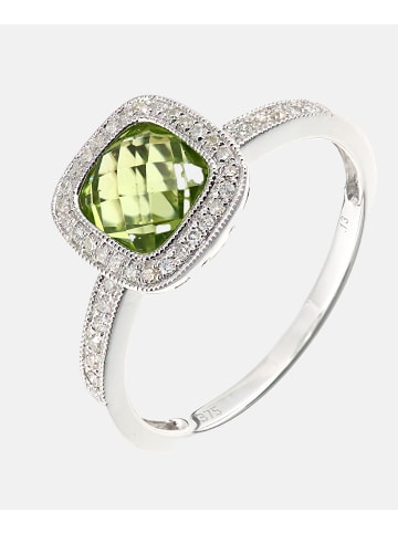 Diamant L'éternel Ring aus 375 Weißgold mit Diamant mit Peridot