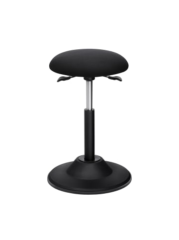 SONGMICS Arbeitshocker Activo in Schwarz - (B)40 x (H)(50-70) x (T)40 cm