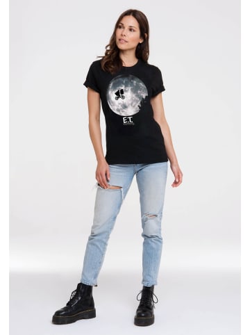 Logoshirt T-Shirt E.T. - Mond in schwarz