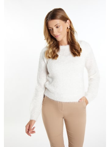 Usha Damen Strickpullover in Wollweiss