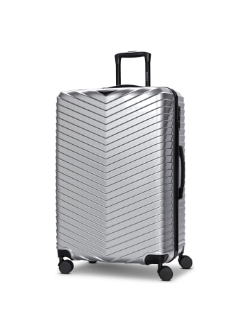 Redolz Essentials 18 2.0 4 Rollen Trolley L 76 cm mit Dehnfalte metallic-silver shiny