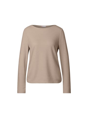 Street One Langarmshirt in honey sand mel.