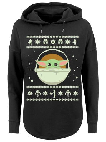 F4NT4STIC Oversized Hoodie Star Wars The Mundalorian Christmas in schwarz