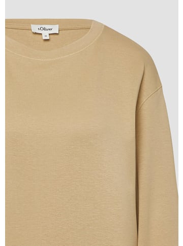 s.Oliver Sweatshirt in 8401_sandstein