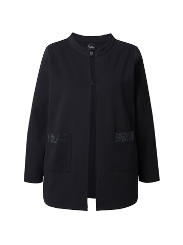 Ulla Popken Sweatjacke in schwarz