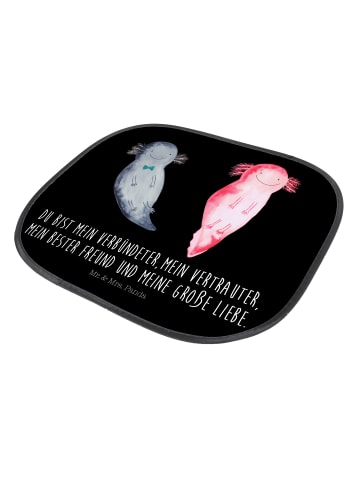 Mr. & Mrs. Panda Sonnenschutz für Auto Axolotl Freundin mit Spruch in Schwarz