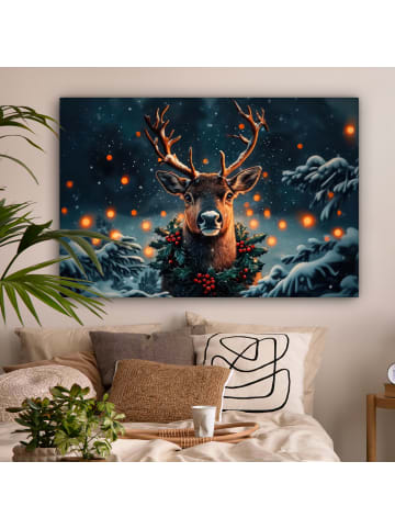 MuchoWow Leinwand Bilder Dunkelbraun