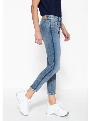 ATT Jeans ATT Jeans ATT JEANS Damen 5-Pocket Jeans mit seitlichem Paspelstreifen Leoni in blau